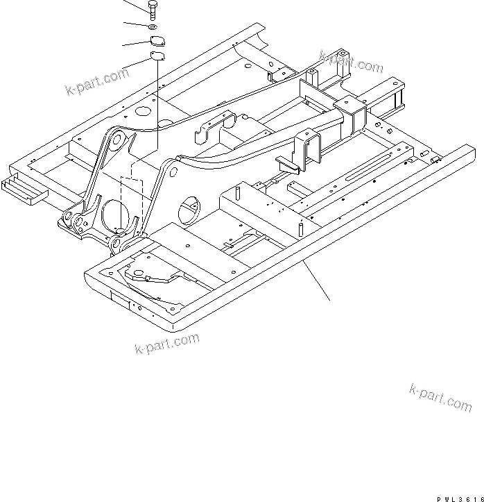 Komatsu parts book diagram for PC200EN-6K S/N K30001-UP: REVOLVING FRAME(#K30322-K31999)