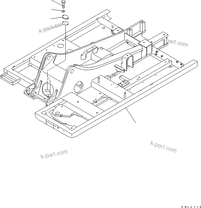 Komatsu parts book diagram for PC200EN-6K S/N K30001-UP: REVOLVING FRAME(#K32001-K34000)