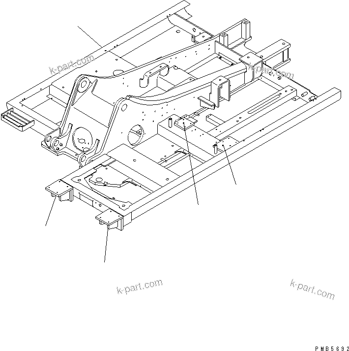 Komatsu parts book diagram for PC200EN-6K S/N K30001-UP: REVOLVING FRAME (WITH F.O.P.S.)