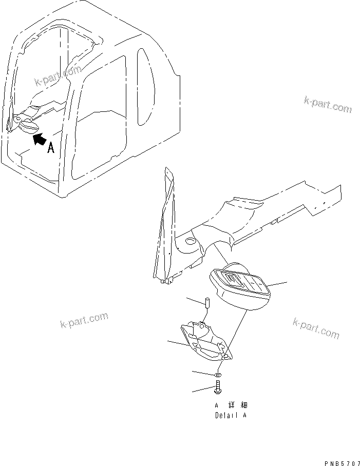 Komatsu parts book diagram for PC200EN-6K S/N K30001-UP: MONITOR