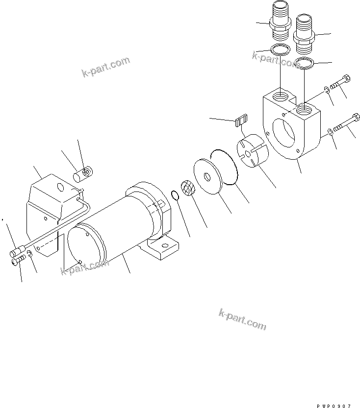 Komatsu parts book diagram for PC200EN-6K S/N K30001-UP: REFUELING PUMP (INNER PARTS)(#K32022-)