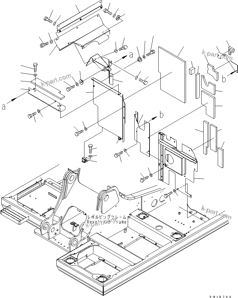 Komatsu parts book diagram for PC200LC-7-BP S/N 200001-UP: PARTITION (MACHINE CAB)(#200001-250000)