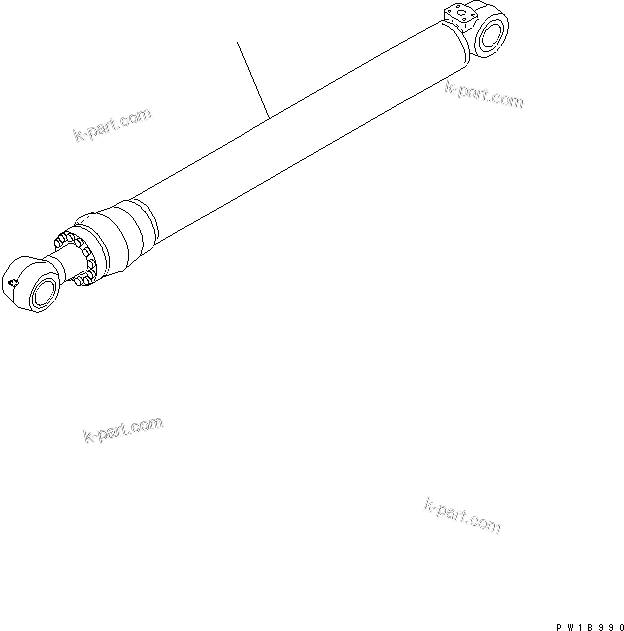 Komatsu parts book diagram for PC200LC-7-BP S/N 200001-UP: ARM CYLINDER (FOR ARM CRANE)