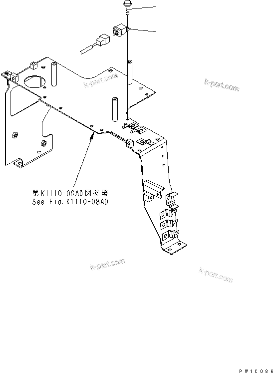 Komatsu parts book diagram for PC200LC-7-BP S/N 200001-UP: ARM CRANE (FLOOR)(#200001-200975)