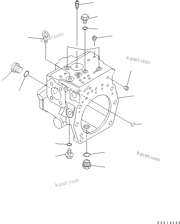 Komatsu parts book diagram for PC200LC-7-BP S/N 200001-UP: MAIN PUMP (6/11)