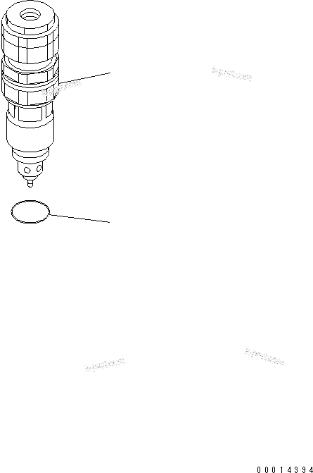 Komatsu parts book diagram for PC200LC-7-BP S/N 200001-UP: SAFETY VALVE (280/175 ? 280/210 ? 280/250 KG/CM2)