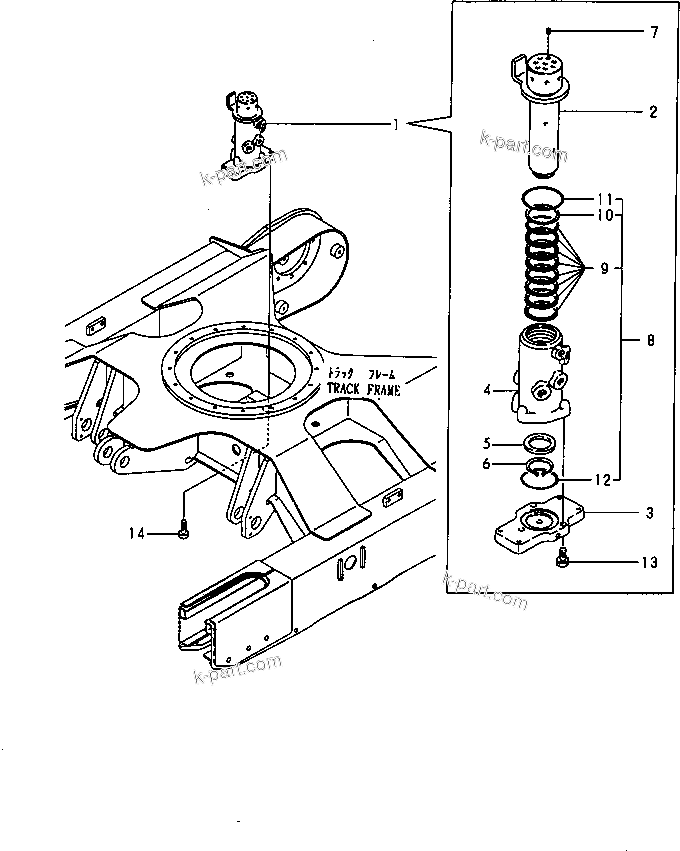 Komatsu parts book diagram for PC20FR-2 S/N 20001-UP: SWIVEL JOINT (INNER PARTS AND MOUNT PARTS)