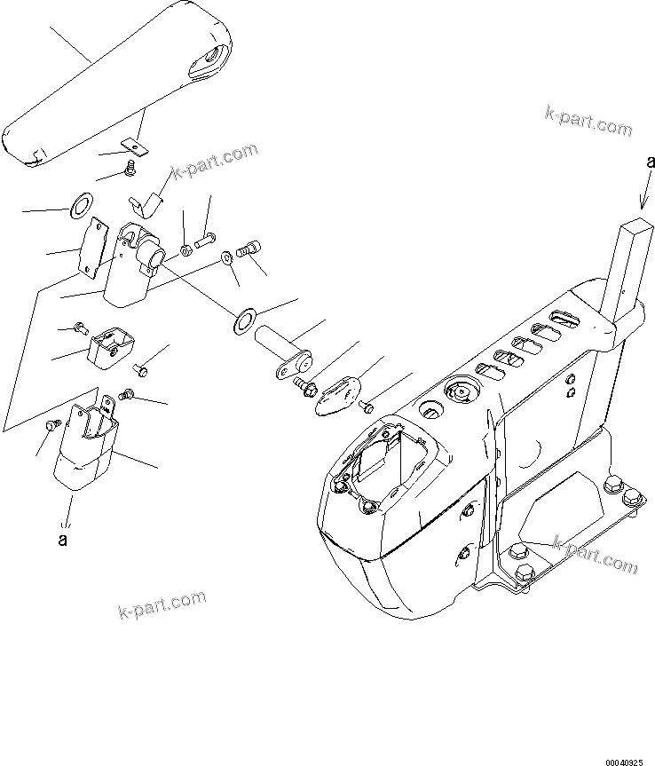 Komatsu parts book diagram for PC210NLC-8K S/N K50001-UP: FLOOR FRAME (ARM REST, R.H.) (#K50001-K53211)