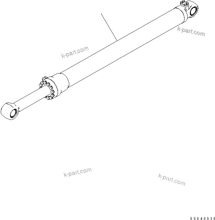 Komatsu parts book diagram for PC210NLC-8K S/N K50001-UP: ARM CYLINDER (WITH BURST VALVE)
