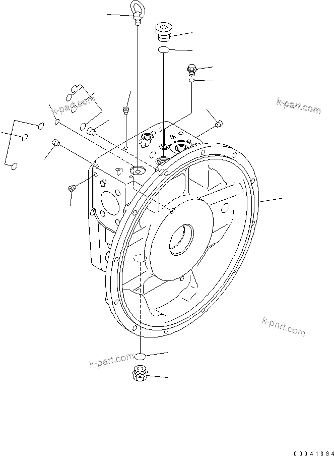 Komatsu parts book diagram for PC210NLC-8K S/N K50001-UP: MAIN PUMP (1/11)