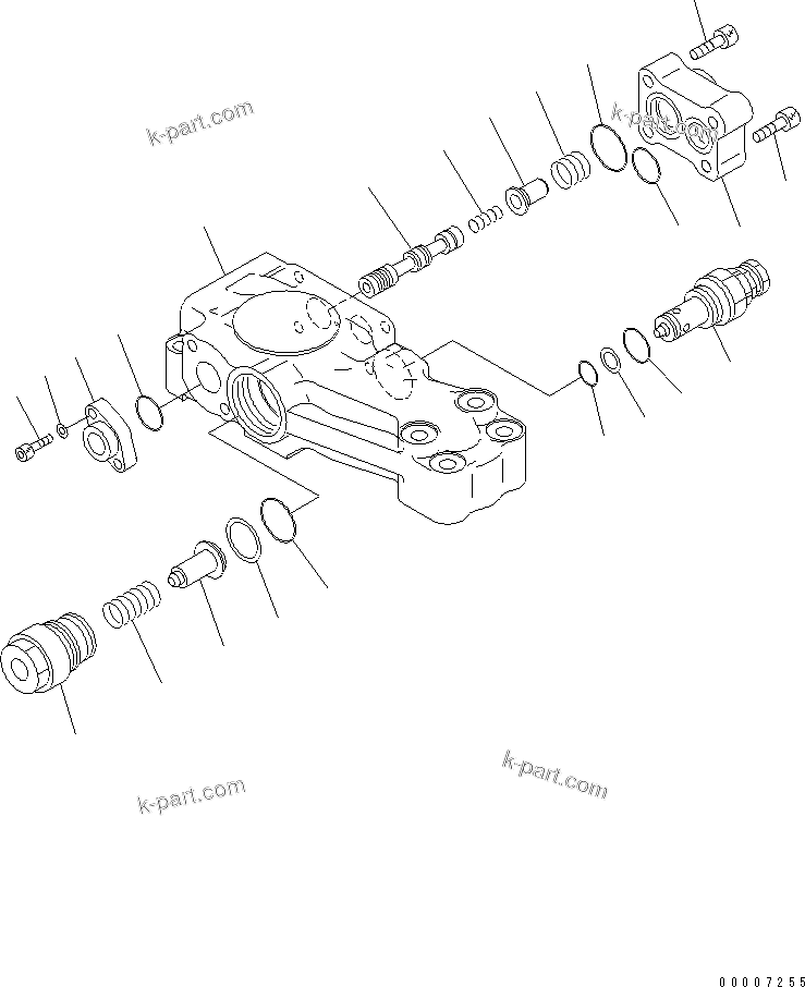 Komatsu parts book diagram for PC210NLC-8K S/N K50001-UP: BURST VALVE (FOR BOOM CYLINDER)