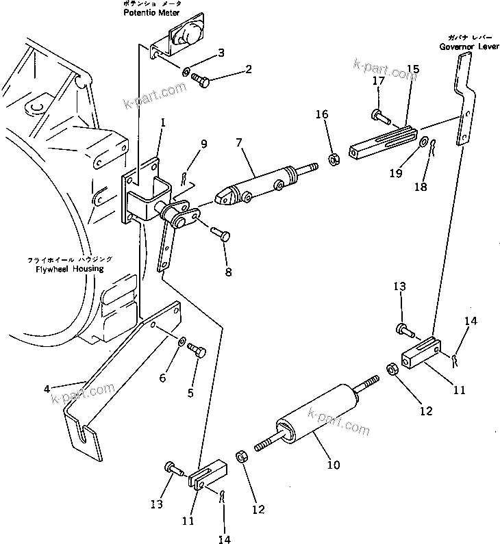 Komatsu parts book diagram for PC220LC-3 S/N 20001-UP: AUTO DECELERATION CYLINDER PIPING (1/2) (WITH AUTO DECELERATION)(#20001-21707)