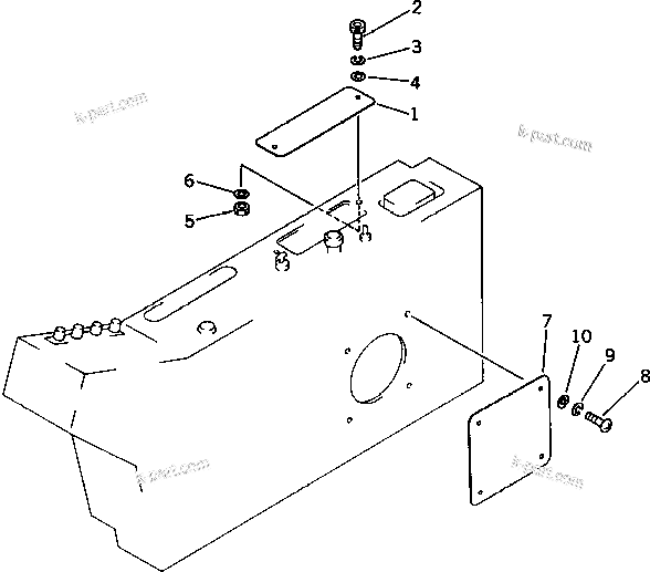 Komatsu parts book diagram for PC220LC-3 S/N 20001-UP: RADIO-LESS(#20586-)