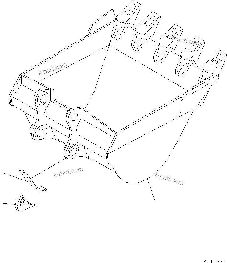 Komatsu parts book diagram for PC220LC-3 S/N 20001-UP: TRAVEL CONTROL LEVER AND LINKAGE (1/2) (FOR LONG LEVER CONTROL)  (WITH AUTO DECELERATION)(#20001-21190)