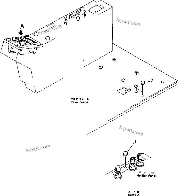 Komatsu parts book diagram for PC220LC-3 S/N 20001-UP: HEATER-LESS (1/2)(#21556-)