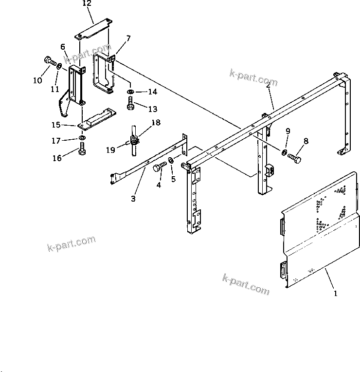 Komatsu parts book diagram for PC220LC-3 S/N 20001-UP: CAR COOLER RELATED PARTS (FOR LONG LEVER CONTROL)(#20449-)
