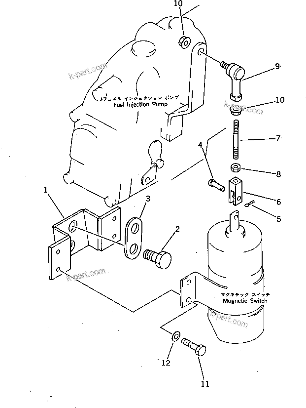 Komatsu parts book diagram for PC220LC-3 S/N 20001-UP: EMERGENCY ENGINE STOP CONTROL (REGULATION OF SWEDEN)(#20637-21555)