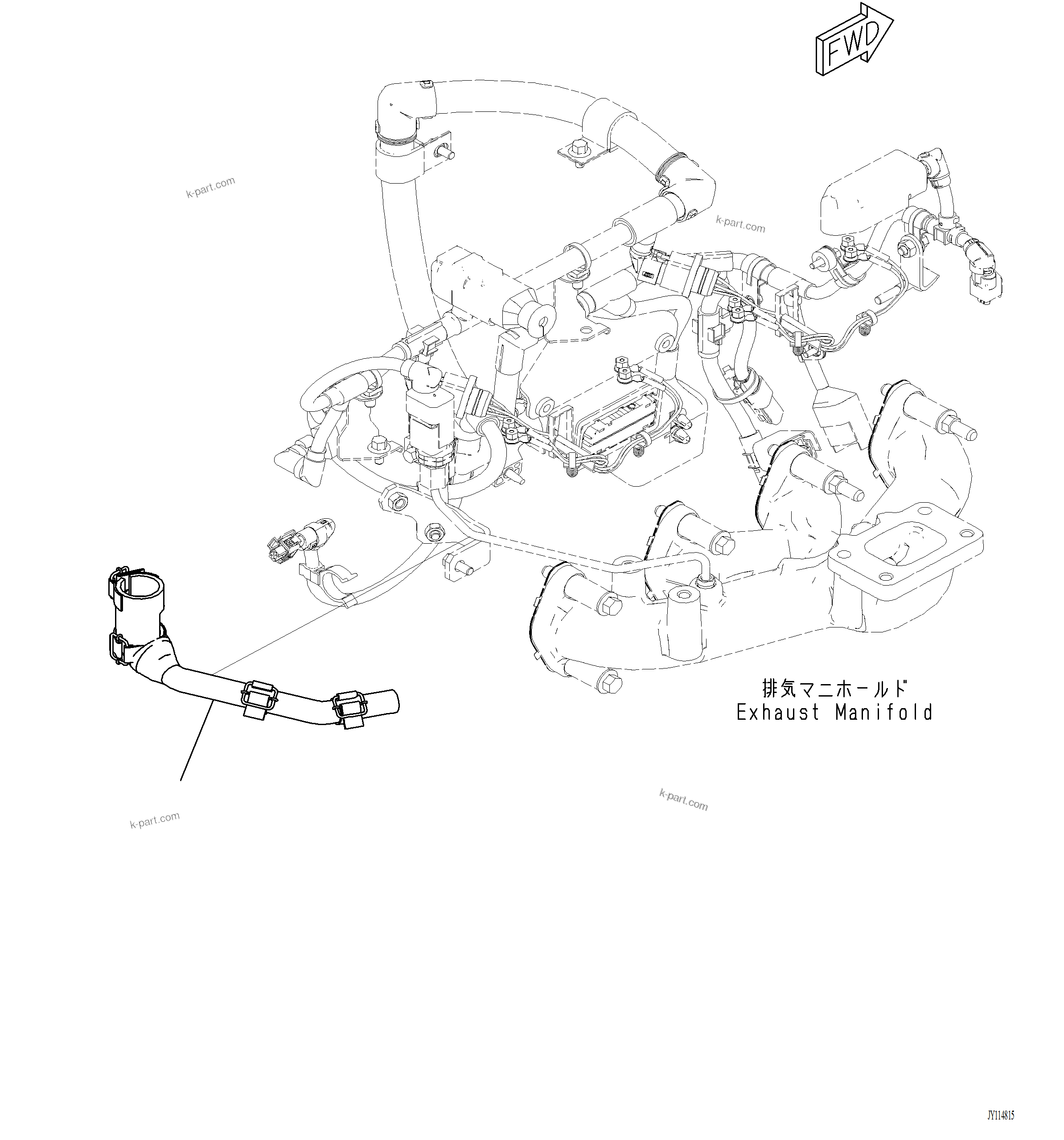 Komatsu parts book diagram for PC220LCi-12 S/N A15001: A1570-001001 COVER
