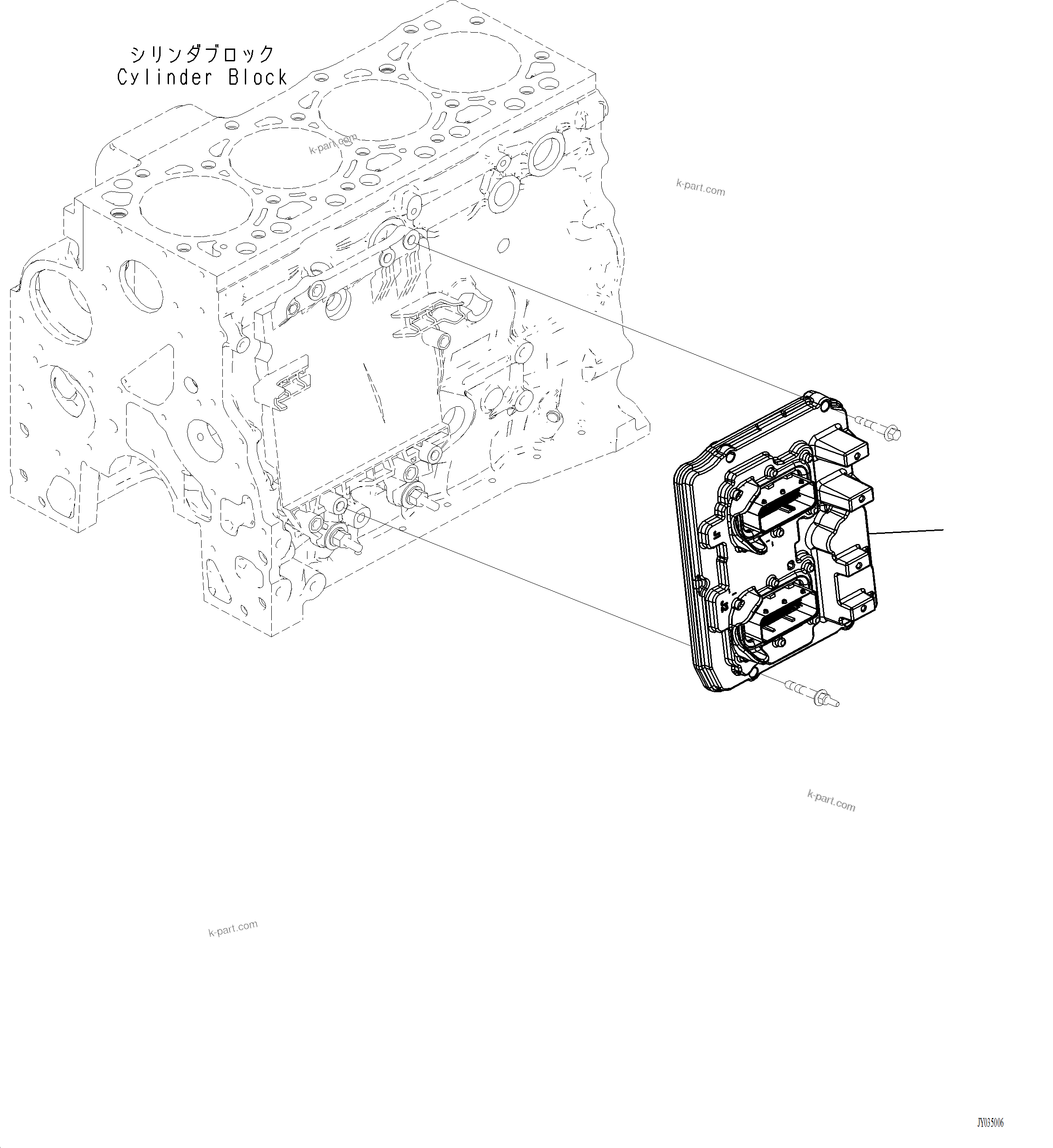Komatsu parts book diagram for PC220LCi-12 S/N A15001: A4719-002001 ENGINE CONTROLLER