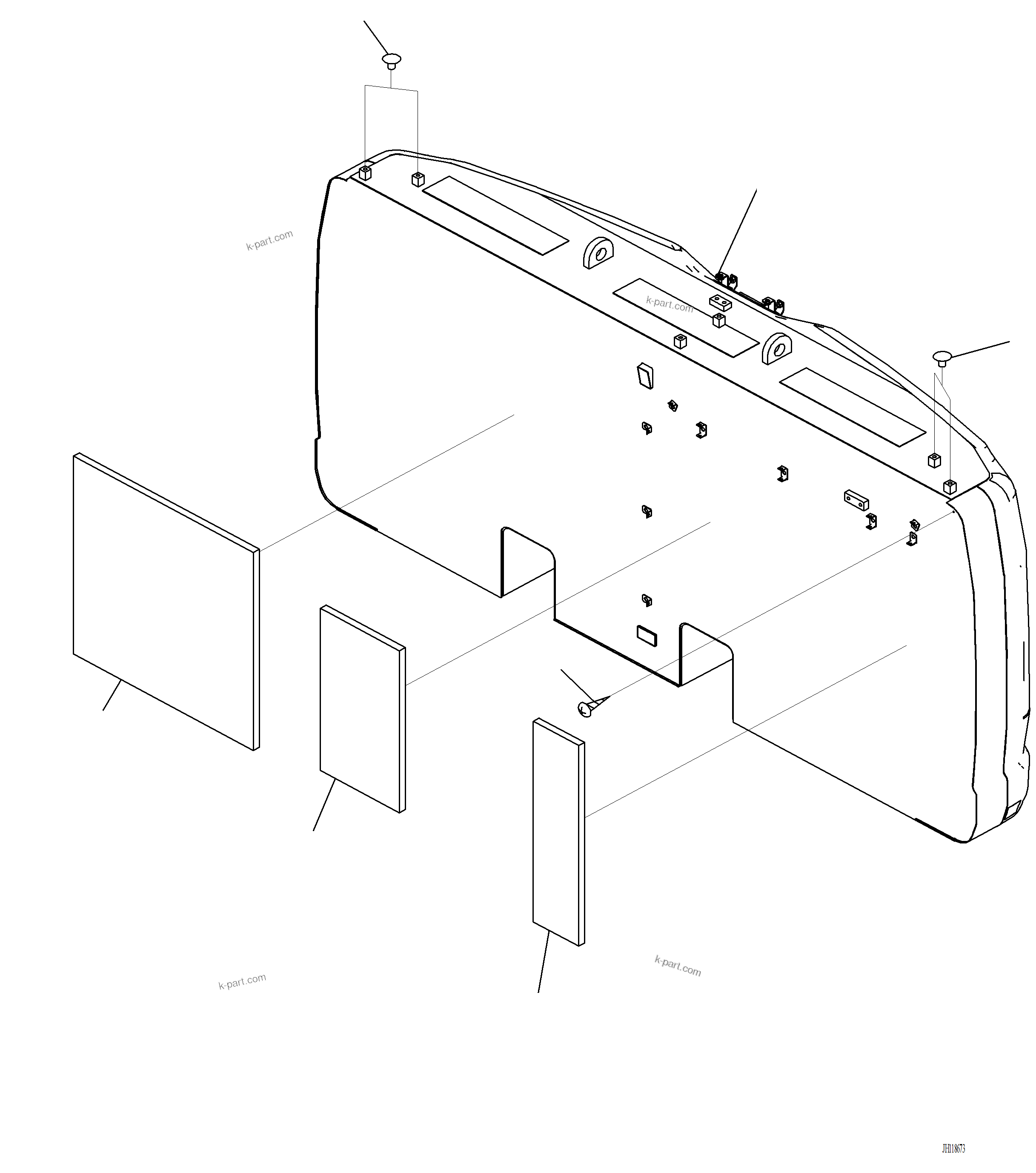 Komatsu parts book diagram for PC220LCi-12 S/N A15001: M1510-001001 COUNTERWEIGHT (4770KG)