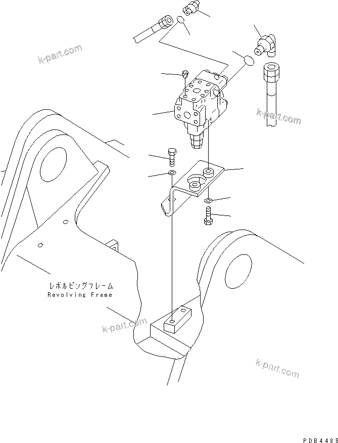 Komatsu parts book diagram for PC228USLC-2J S/N 15001-UP (For KUK / Chassis only): DRIFT PRIVENTIVE (BOOM)