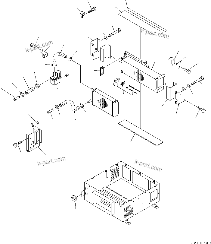 Komatsu parts book diagram for PC228USLC-2J S/N 15001-UP (For KUK / Chassis only): AIR CONDITIONER UNIT (2/3)