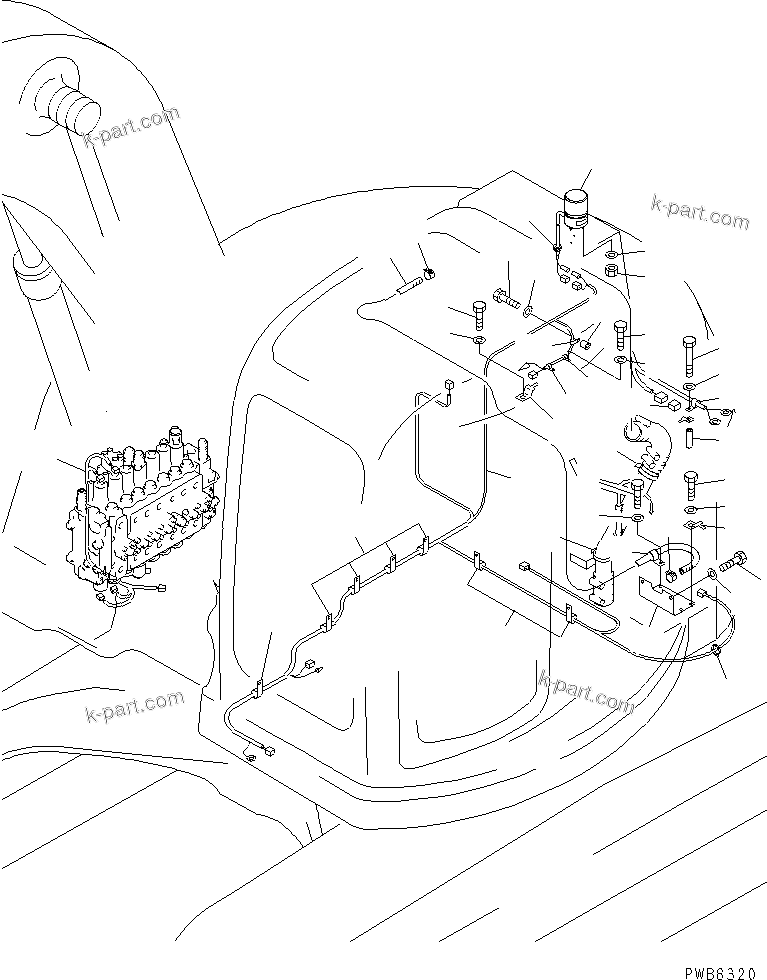Komatsu parts book diagram for PC228UU-1-TN S/N 10001-UP: CERAMIC MUFFLER(#10022-10127)