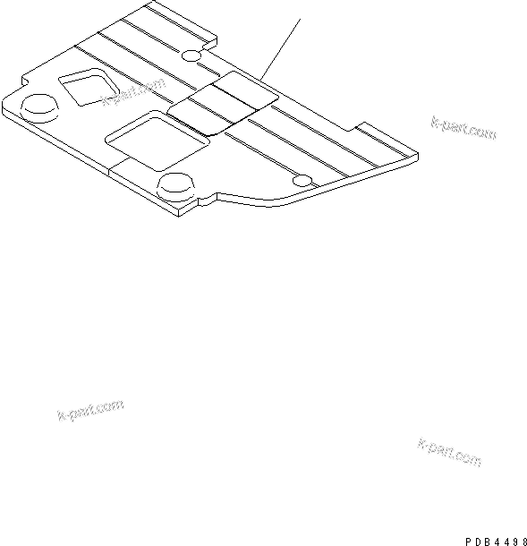 Komatsu parts book diagram for PC228UU-1-TN S/N 10001-UP: FLOOR MAT(#10001-10021)