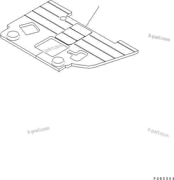 Komatsu parts book diagram for PC228UU-1-TN S/N 10001-UP: FLOOR MAT (TUNNEL SPEC.)(#10022-10573)