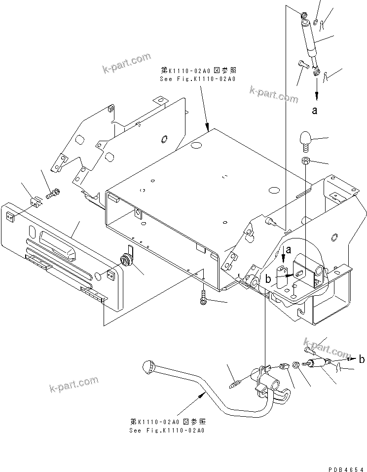 Komatsu parts book diagram for PC228UU-1-TN S/N 10001-UP: FLOOR FRAME (BASE) (2/2)(#10001-10021)