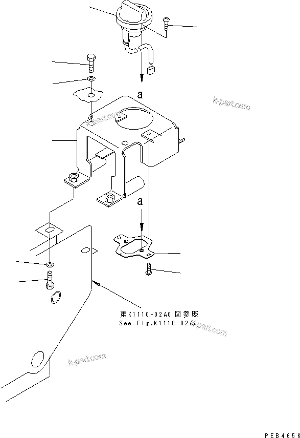 Komatsu parts book diagram for PC228UU-1-TN S/N 10001-UP: FLOOR FRAME (FUEL CONTROL)(#10001-10021)