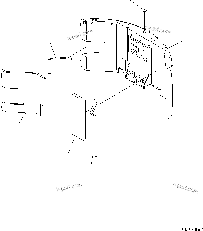 Komatsu parts book diagram for PC228UU-1-TN S/N 10001-UP: COUNTER WEIGHT (SLING) (TUNNEL SPEC.)(#10001-10021)