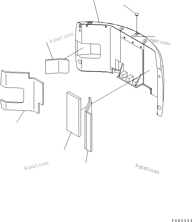 Komatsu parts book diagram for PC228UU-1-TN S/N 10001-UP: COUNTER WEIGHT (SLING) (TUNNEL SPEC.)(#10022-10573)
