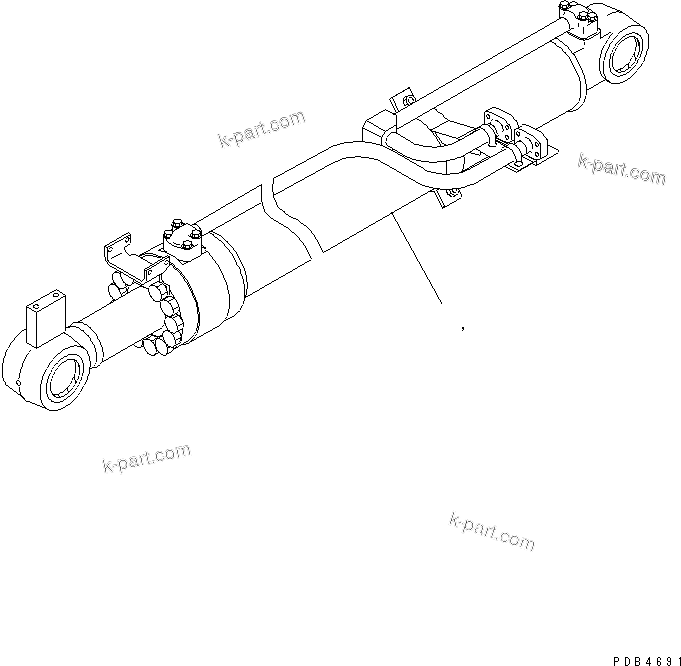 Komatsu parts book diagram for PC228UU-1-TN S/N 10001-UP: BOOM CYLINDER(#10001-10573)