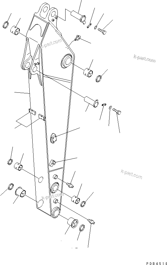 Komatsu parts book diagram for PC228UU-1-TN S/N 10001-UP: ARM(#10001-10573)