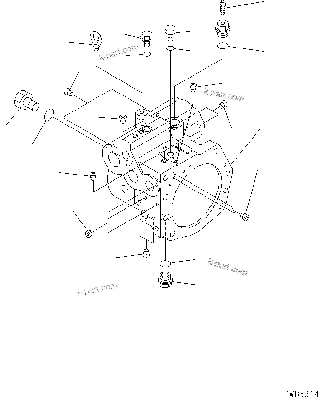Komatsu parts book diagram for PC228UU-1-TN S/N 10001-UP: MAIN PUMP (5/11)