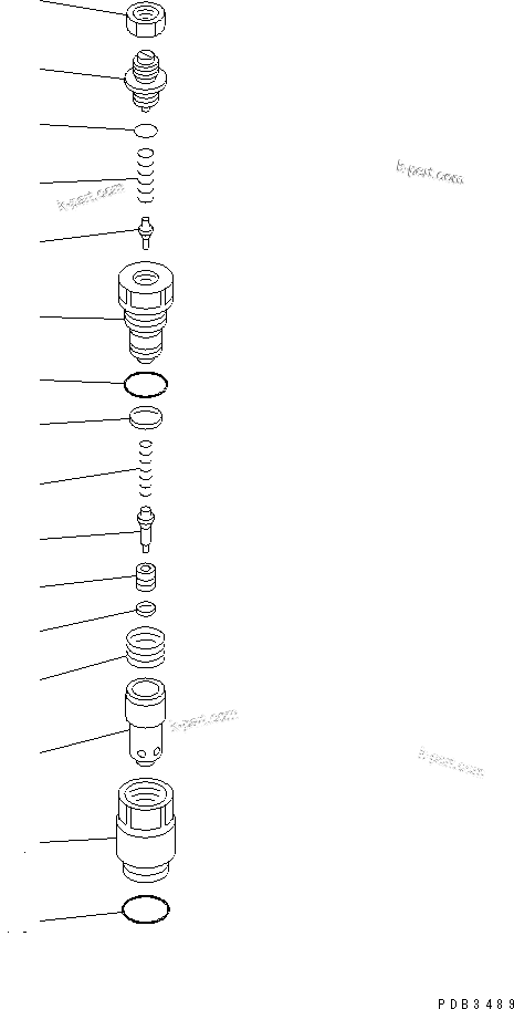 Komatsu parts book diagram for PC228UU-1-TN S/N 10001-UP: SUCTION AND SAFETY VALVE