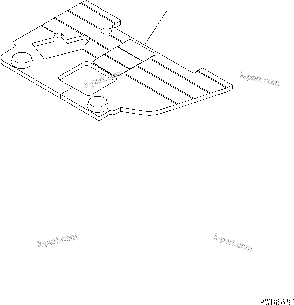Komatsu parts book diagram for PC228US-1T S/N 11001-UP (For Formosa): FLOOR MAT (TUNNEL SPEC.)