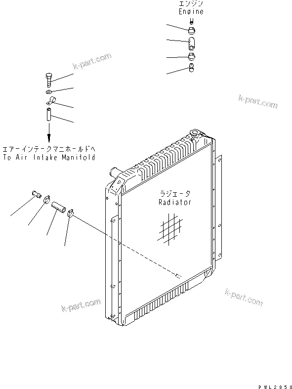 Komatsu parts book diagram for PC228US-1T S/N 11001-UP (For Formosa): HEATER LESS PLUG