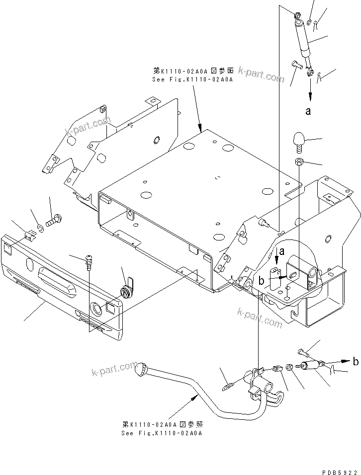 Komatsu parts book diagram for PC228US-1T S/N 11001-UP (For Formosa): FLOOR FRAME (BASE) (2/2) (TUNNEL SPEC.)