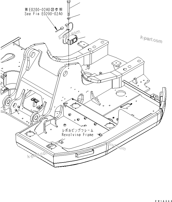 Komatsu parts book diagram for PC228USLC-3-AB S/N 20001-29999: TRAVEL ALARM(#20001-)