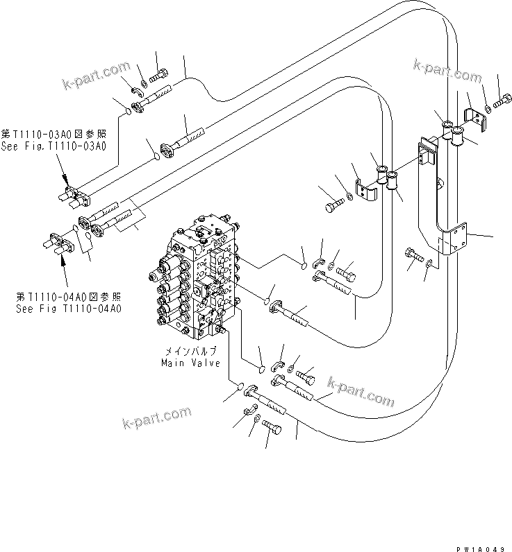 Komatsu parts book diagram for PC228USLC-3-AB S/N 20001-29999: ARM AND BUCKET LINE(#20001-)