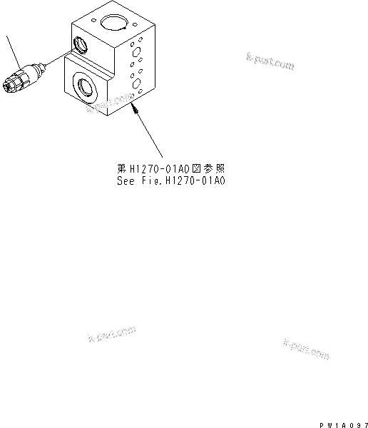 Komatsu parts book diagram for PC228USLC-3-AB S/N 20001-29999: ATTACHMENT LINE (RELIEF VALVE) (175 KG/CM2)(#20001-)