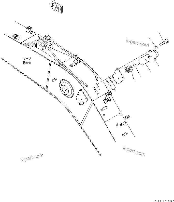 Komatsu parts book diagram for PC228USLC-3-AB S/N 20001-29999: ATTACHMENT LINE (ACCUMULATOR)(#21352-)