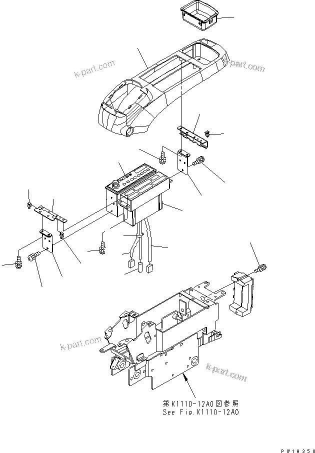Komatsu parts book diagram for PC228USLC-3-AB S/N 20001-29999: FLOOR FRAME (CONSOLE) (UPPER) (L.H.)(#20001-)