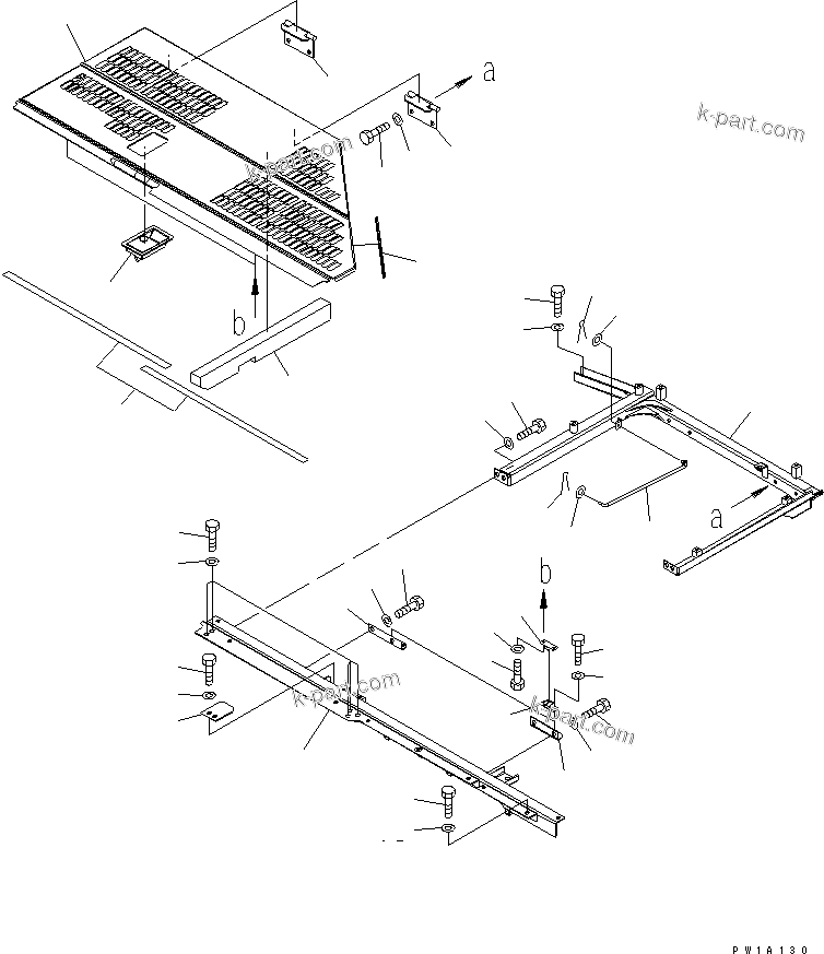 Komatsu parts book diagram for PC228USLC-3-AB S/N 20001-29999: HOOD (BLUE)(#20001-)