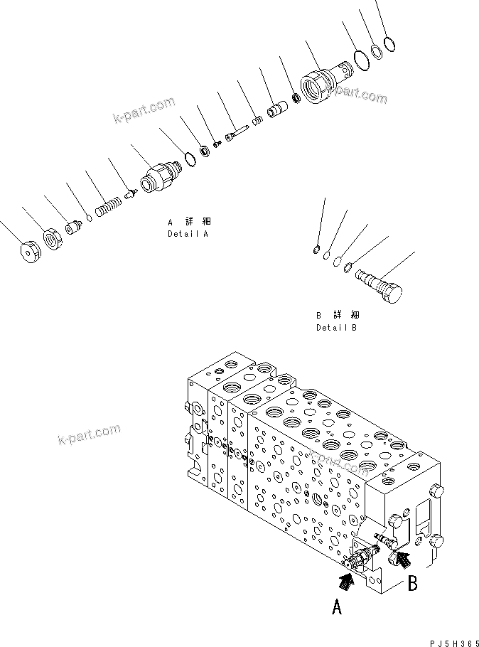 Komatsu parts book diagram for PC228USLC-3-AB S/N 20001-29999: MAIN VALVE (2-ACTUATOR) (11/21) (DEMOLITION SPEC. ? EU. SPEC.)(#20001-)