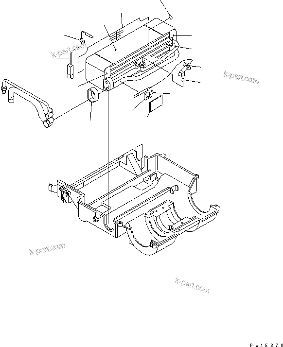 Komatsu parts book diagram for PC228USLC-3-AB S/N 20001-29999: AIR CONDITIONER UNIT (EVAPORATOR)(#20001-)