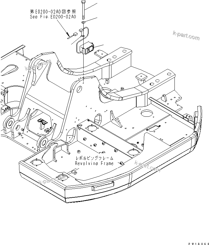 Komatsu parts book diagram for PC228US-3N-YA S/N 30001-UP: TRAVEL ALARM(#20001-)