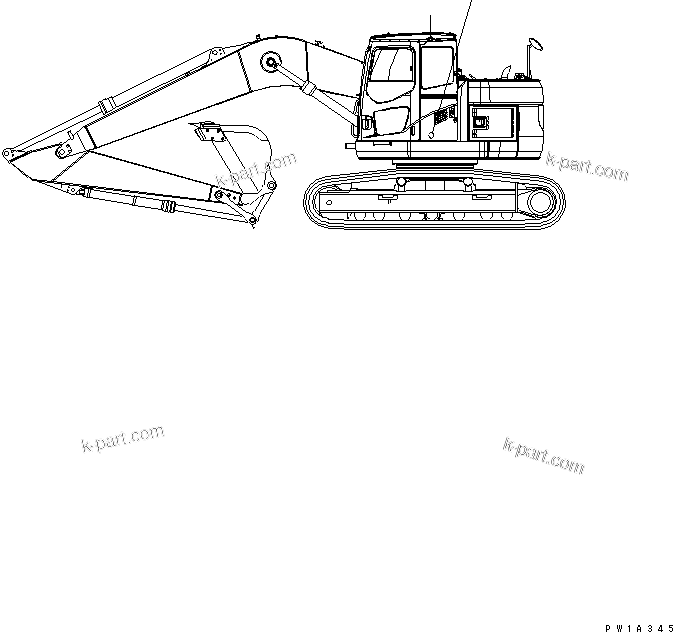 Komatsu parts book diagram for PC228US-3N-YA S/N 30001-UP: PLATE (QUARRY MARK)(#20001-)